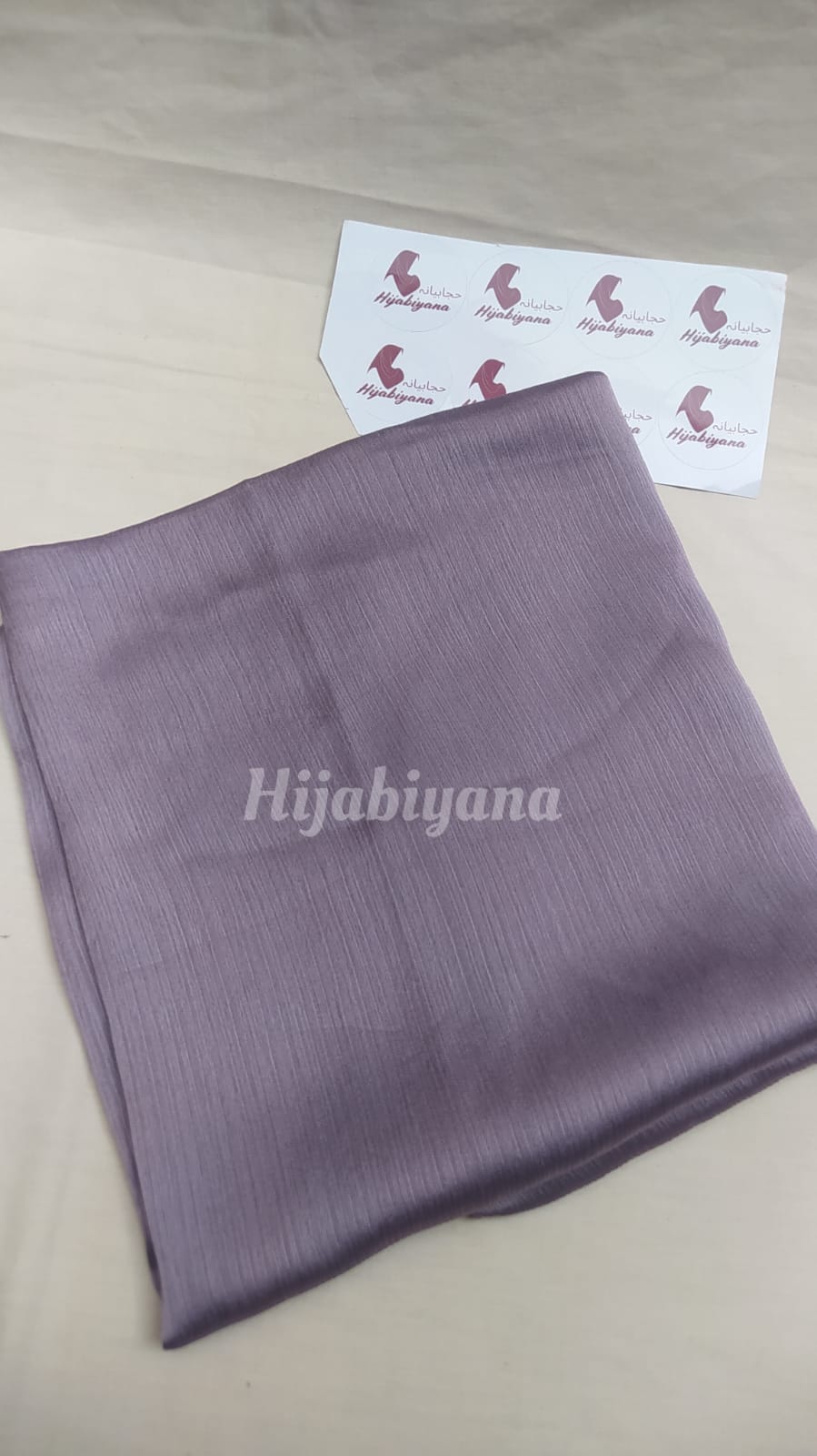 Light Purple Crinkle Silk Hijab