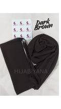 Dark Brown Hijab with Niqab