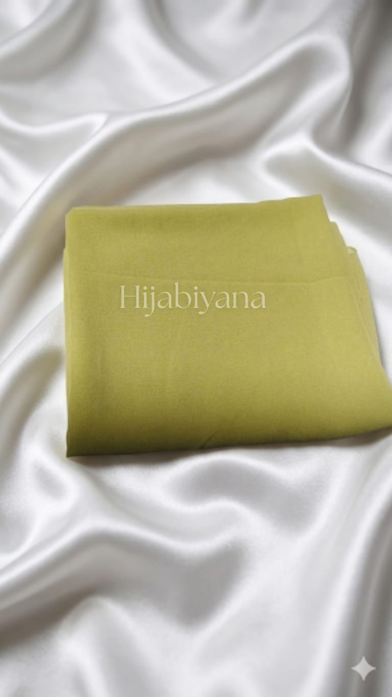 Light Pistachio Chiffon Hijabs