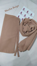 Mocha Beige Hijab with Niqab