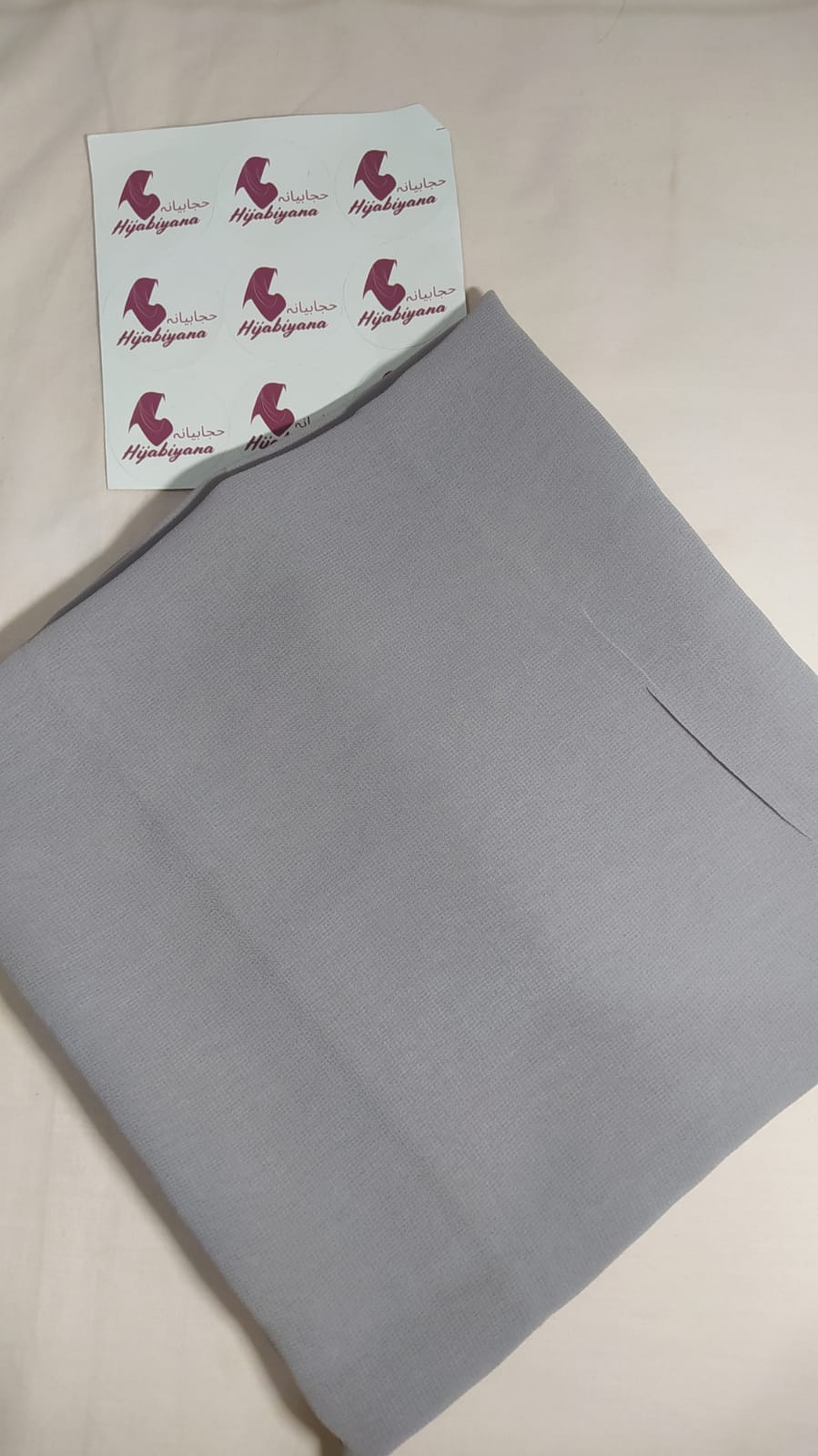 Silver Grey Chiffon Hijabs