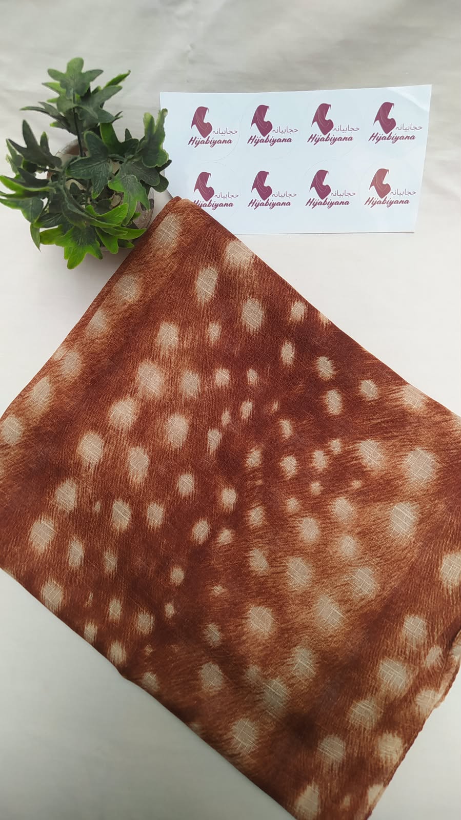 Copper Deer Print Hijab