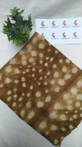 Golden Brown Deer Print Hijab