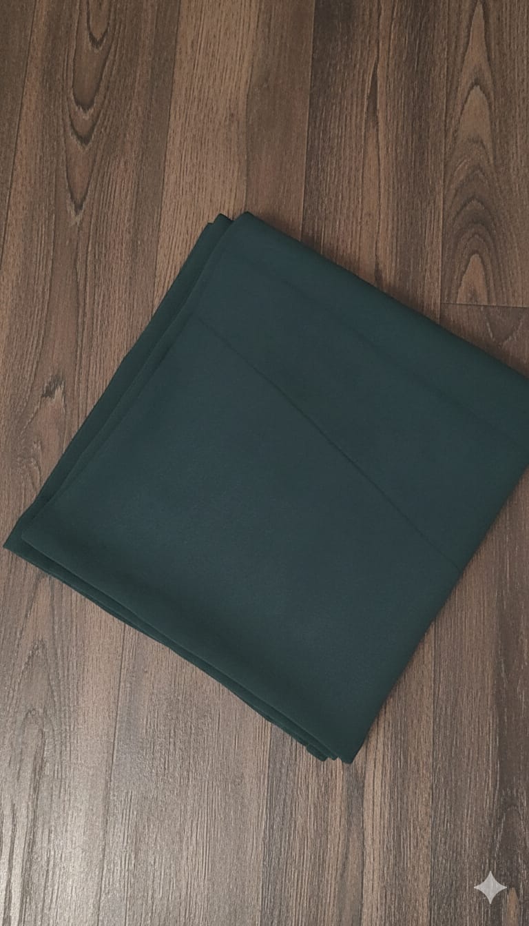Bottle Green Chiffon Hijabs