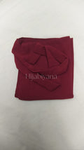 Maroon Chiffon Half Niqab
