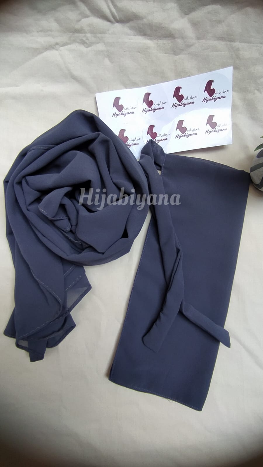 Grey Hijab with Niqab