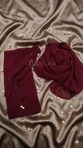 Maroon Hijab with Niqab