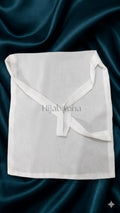 Pearl White Chiffon Half Niqab