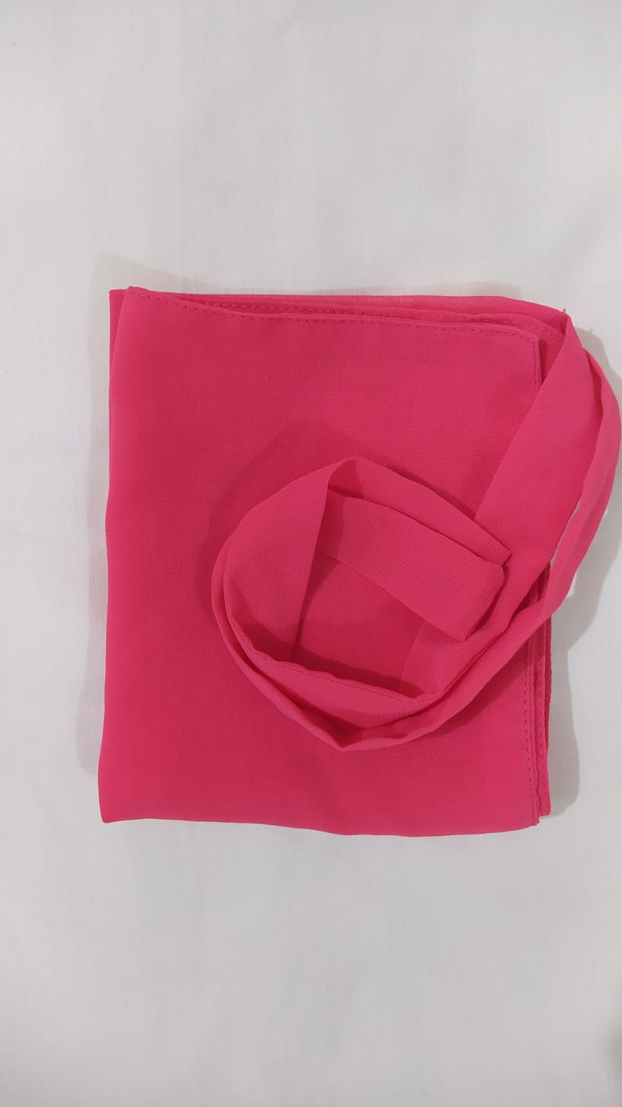 Hot Pink Chiffon Half Niqab