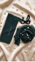 Bottle Green Hijab with Niqab
