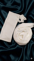 Pearl White Hijab with Niqab