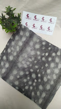 Charcoal Grey Deer Print Hijab